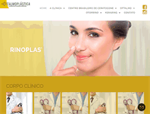 Tablet Screenshot of oftalmoplastica.com.br